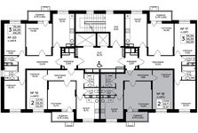 Планировка 2-комнатной квартиры, 51,61 м2