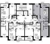 Планировка 2-комнатной квартиры, 51,32 м2