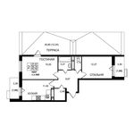 Планировка 2-комнатной квартиры, 69,7 м2