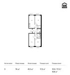Планировка 3-комнатной квартиры, 76 м2