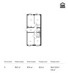 Планировка 3-комнатной квартиры, 92,7 м2