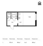 Планировка квартиры студии, 31,5 м2