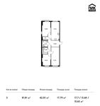Планировка 3-комнатной квартиры, 81,81 м2