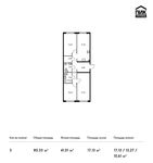 Планировка 3-комнатной квартиры, 80,33 м2