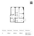 Планировка 4-комнатной квартиры, 121,8 м2