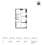 Планировка 3-комнатной квартиры, 82,4 м2