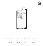 Планировка квартиры студии, 21 м2