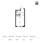 Планировка квартиры студии, 20,9 м2