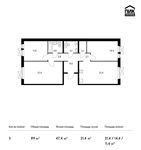 Планировка 3-комнатной квартиры, 89 м2
