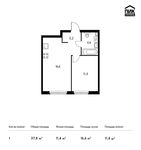 Планировка 1-комнатной квартиры, 37,8 м2