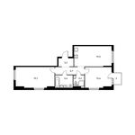 Планировка 2-комнатной квартиры, 67,9 м2