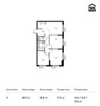 Планировка 3-комнатной квартиры, 68,9 м2