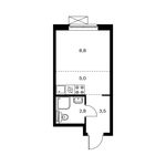 Планировка квартиры студии, 20 м2