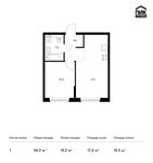 Планировка 1-комнатной квартиры, 36,3 м2