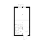 Планировка квартиры студии, 20 м2