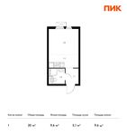 Планировка квартиры студии, 20 м2