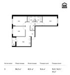 Планировка 3-комнатной квартиры, 86,3 м2