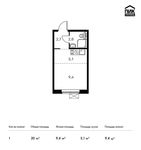 Планировка квартиры студии, 20 м2