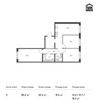 Планировка 3-комнатной квартиры, 87 м2