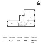Планировка 3-комнатной квартиры, 86,9 м2
