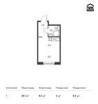 Планировка квартиры студии, 20,1 м2