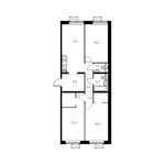Планировка 3-комнатной квартиры, 80 м2