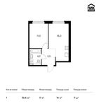 Планировка 1-комнатной квартиры, 36,6 м2