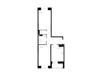 Планировка 2-комнатной квартиры, 56,7 м2