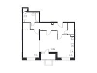 Планировка 2-комнатной квартиры, 62,1 м2
