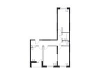 Планировка 3-комнатной квартиры, 72,19 м2