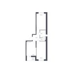 Планировка 1-комнатной квартиры, 34,33 м2