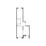 Планировка 1-комнатной квартиры, 47,83 м2