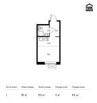 Планировка квартиры студии, 20 м2
