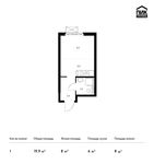Планировка квартиры студии, 19,9 м2