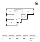 Планировка 3-комнатной квартиры, 102,6 м2