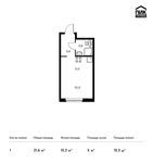 Планировка квартиры студии, 21,6 м2