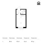 Планировка квартиры студии, 20 м2