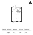 Планировка квартиры студии, 25,2 м2