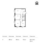 Планировка 3-комнатной квартиры, 68,3 м2