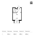 Планировка квартиры студии, 28,6 м2