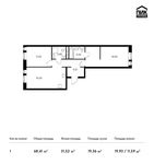 Планировка квартиры студии, 68,41 м2
