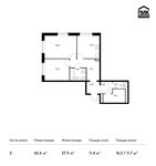 Планировка 2-комнатной квартиры, 65,6 м2