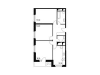 Планировка 3-комнатной квартиры, 82,9 м2