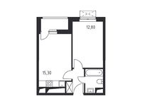 Планировка 1-комнатной квартиры, 36,2 м2