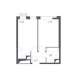 Планировка 2-комнатной квартиры, 51,05 м2