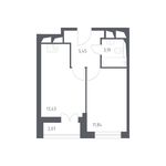 Планировка 1-комнатной квартиры, 36 м2