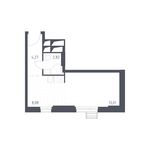 Планировка квартиры студии, 28,2 м2