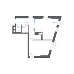 Планировка 1-комнатной квартиры, 49,2 м2