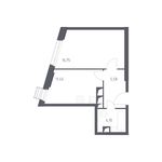 Планировка 1-комнатной квартиры, 37,9 м2