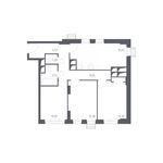 Планировка 3-комнатной квартиры, 70 м2